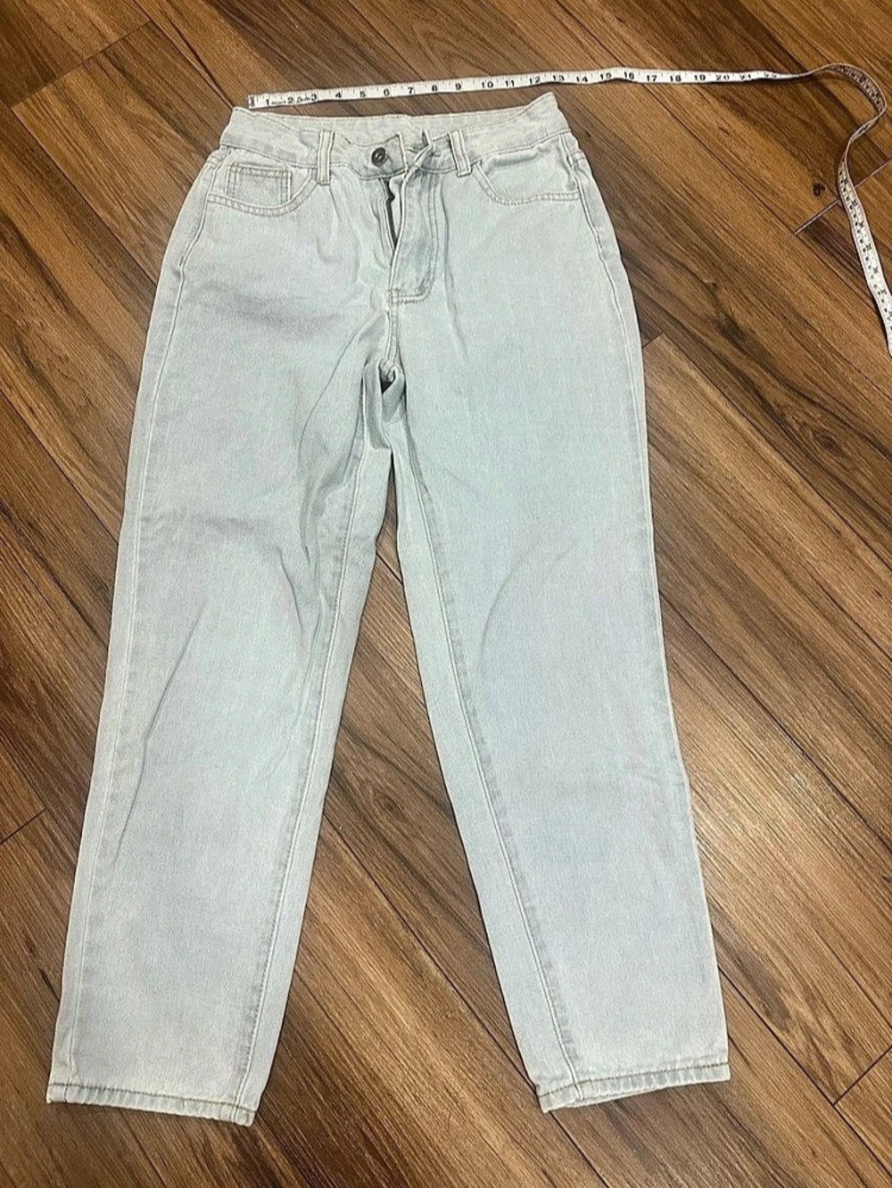 Straight Leg Jeans in Blue Waist 26